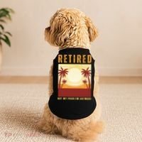 Funny Retired Retirement Gift Not My Problem Anymore Doggie Tank thumb 2