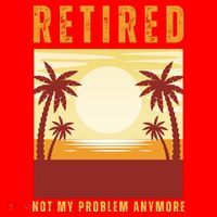 Funny Retired Retirement Gift Not My Problem Anymore Santa Hat thumb 1