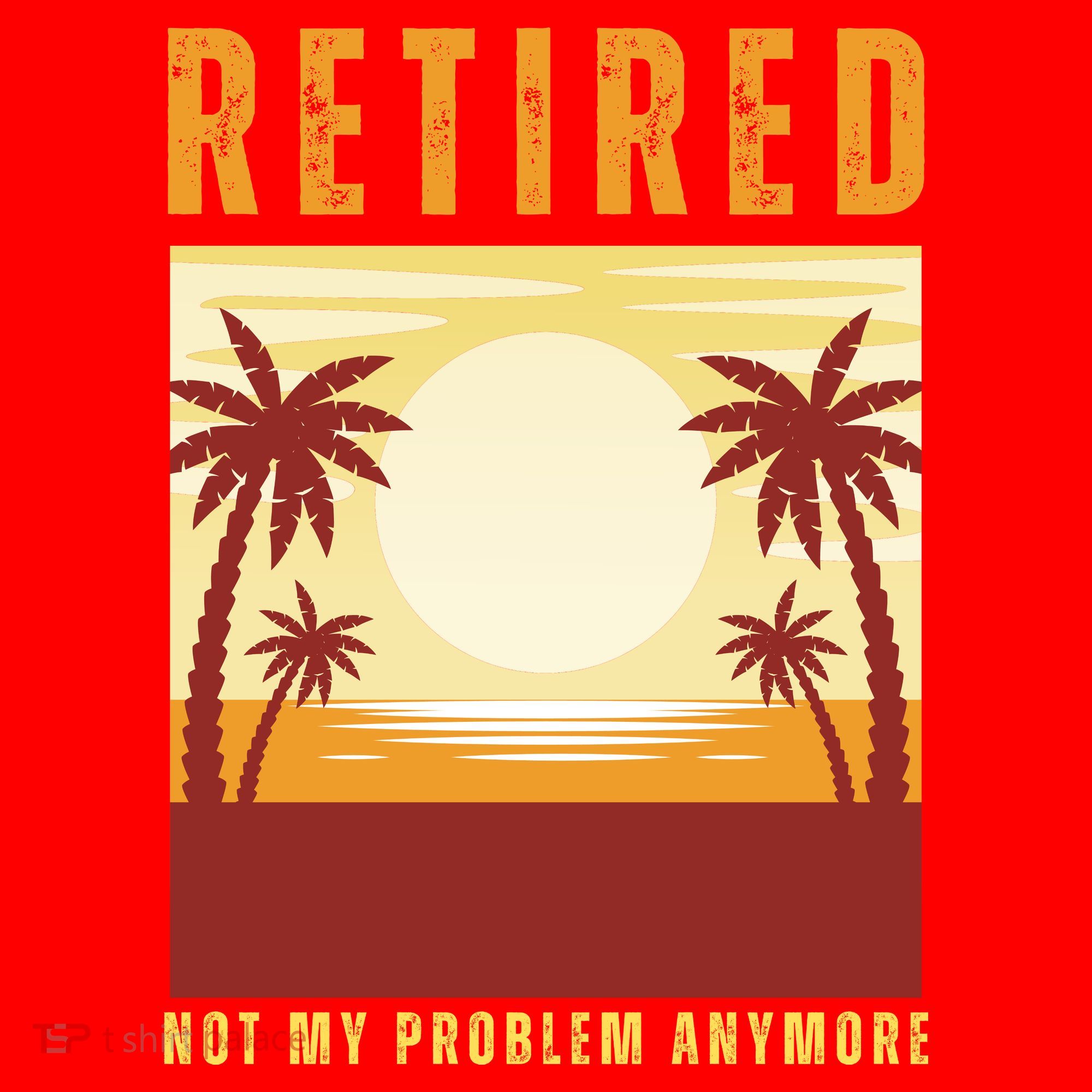 Funny Retired Retirement Gift Not My Problem Anymore Santa Hat