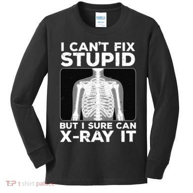 Funny Radiologist Rad Tech Xray Radiologist Kids Long Sleeve Shirt