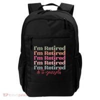 Funny Retired Retirement Gift Backpack thumb 0