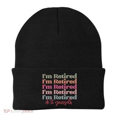Funny Retired Retirement Gift Beanie