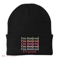 Funny Retired Retirement Gift Beanie thumb 0