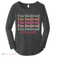 Funny Retired Retirement Gift Women's Perfect Tri Tunic Long Sleeve Shirt thumb 0