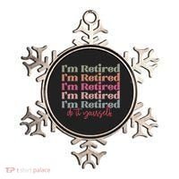 Funny Retired Retirement Gift Ornament thumb 0