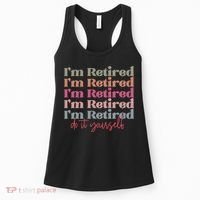 Funny Retired Retirement Gift Women's Tank Top thumb 0