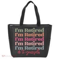 Funny Retired Retirement Gift Tote Bag thumb 0