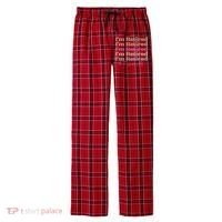 Funny Retired Retirement Gift Men's Flannel Plaid Pajama Pants thumb 0