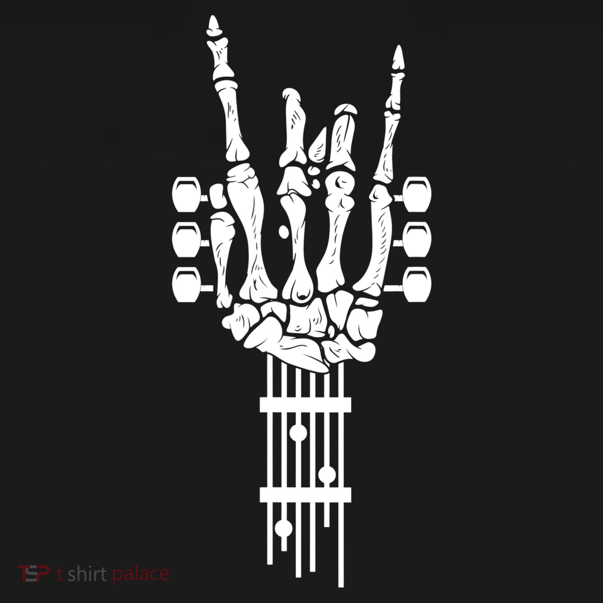 Funny Rock & Roll Skeleton Gift Funny Guitar Music Lover Gift Women's Hoodie