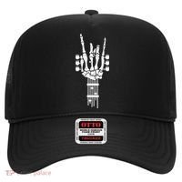 Funny Rock & Roll Skeleton Gift Funny Guitar Music Lover Gift Hat thumb 0