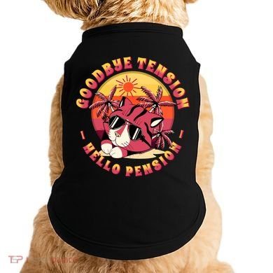 Funny Retired Retirement Gift Goodbye Tension Doggie Tank