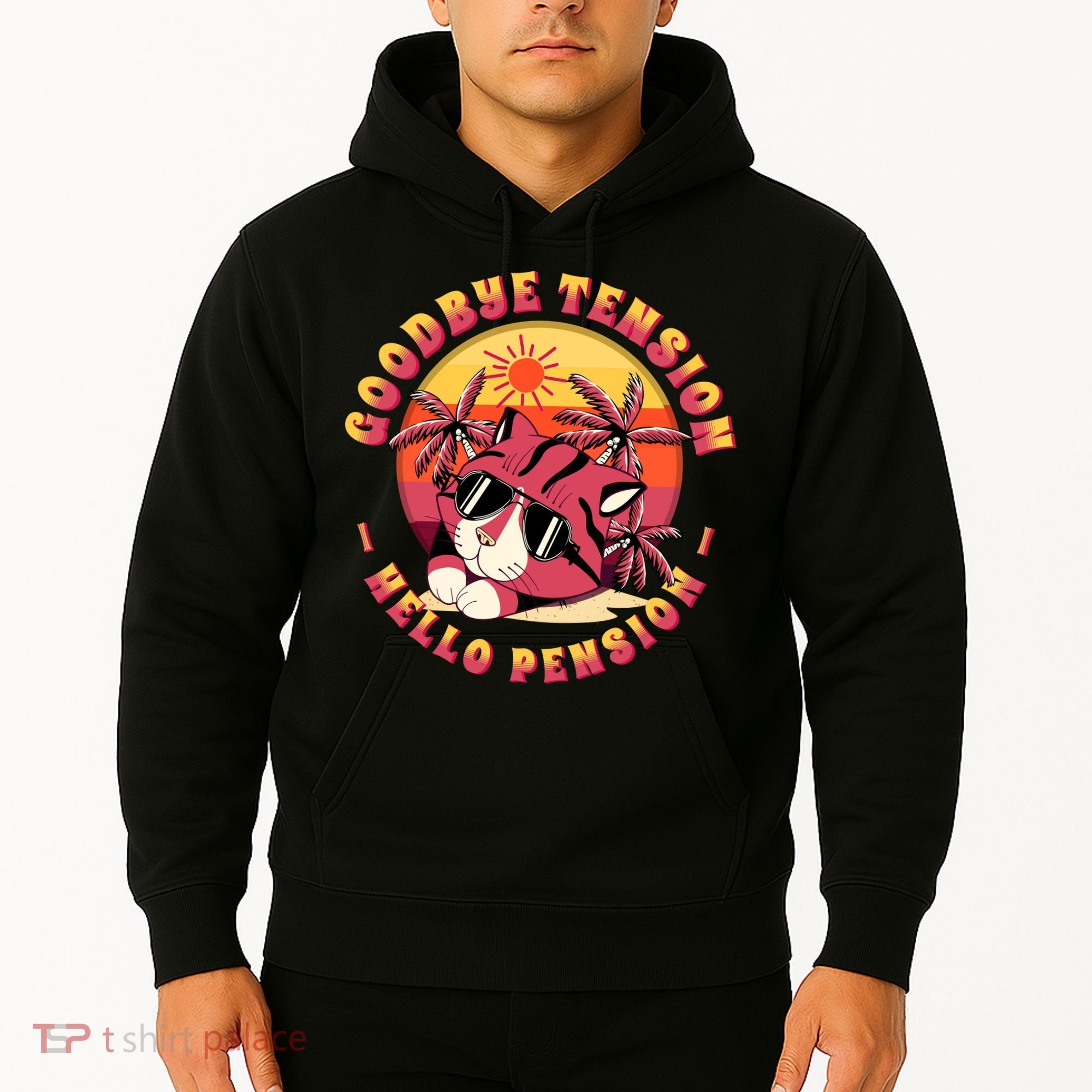 Funny Retired Retirement Gift Goodbye Tension Hoodie