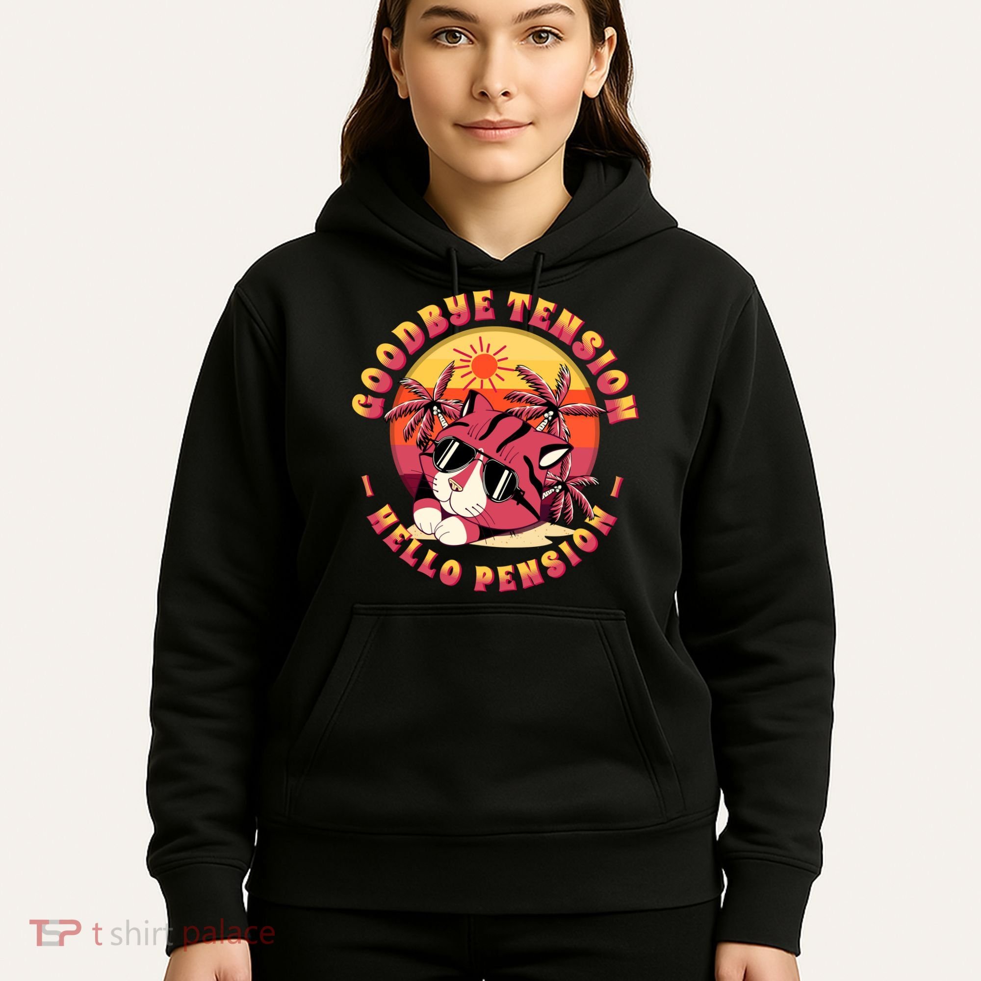 Funny Retired Retirement Gift Goodbye Tension Hoodie