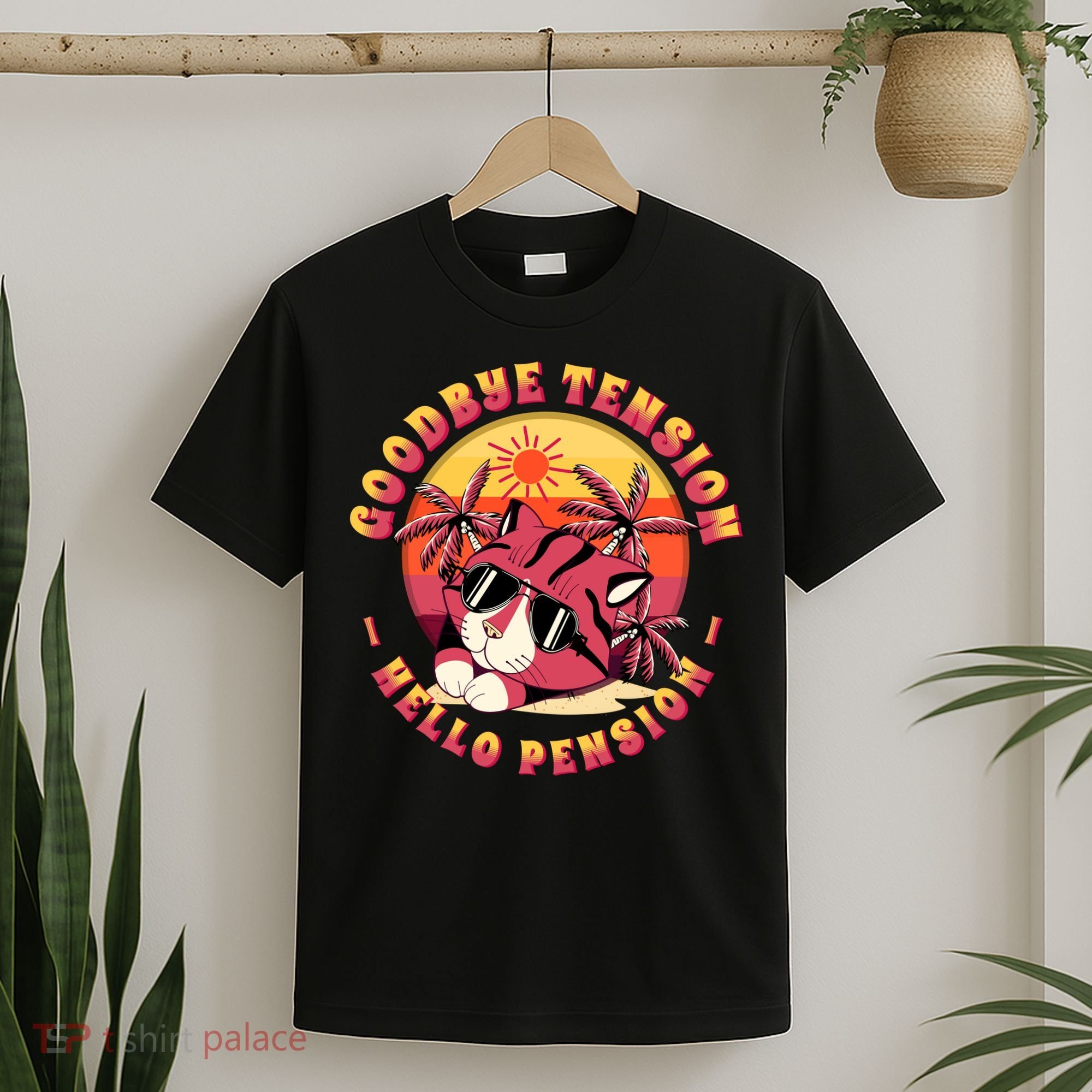 Funny Retired Retirement Gift Goodbye Tension T-Shirt