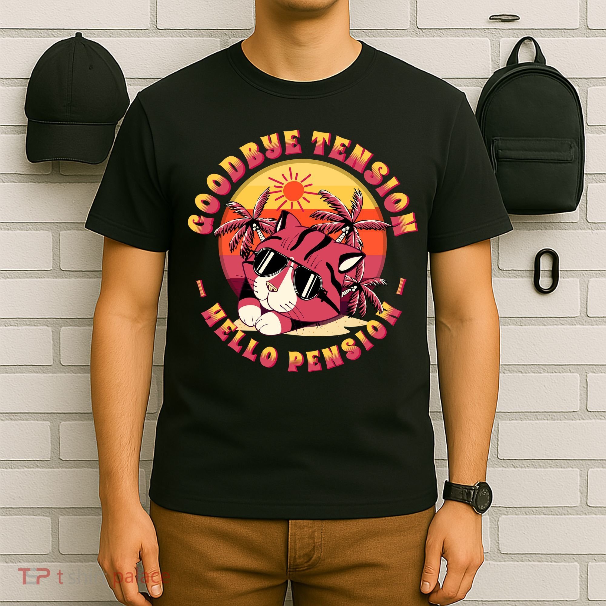 Funny Retired Retirement Gift Goodbye Tension T-Shirt