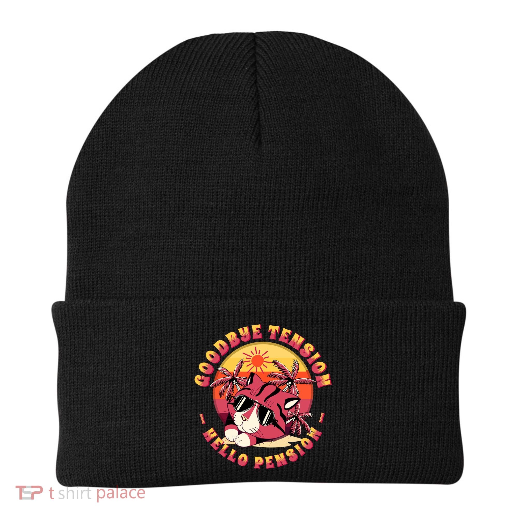 Funny Retired Retirement Gift Goodbye Tension Beanie