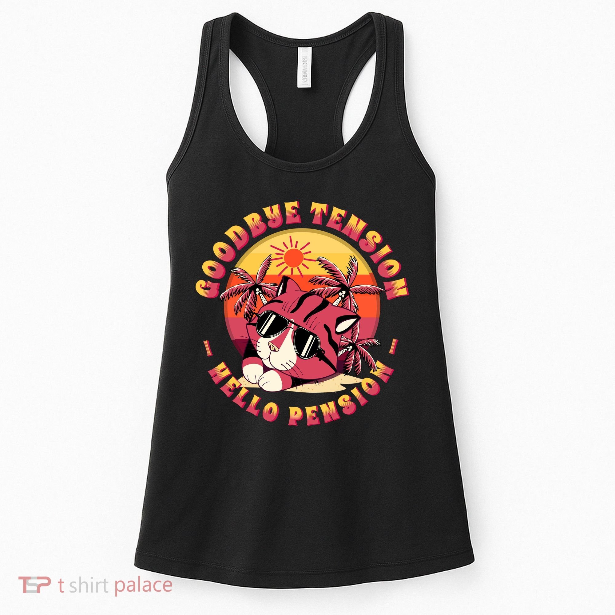 Funny Retired Retirement Gift Goodbye Tension Women's Tank Top