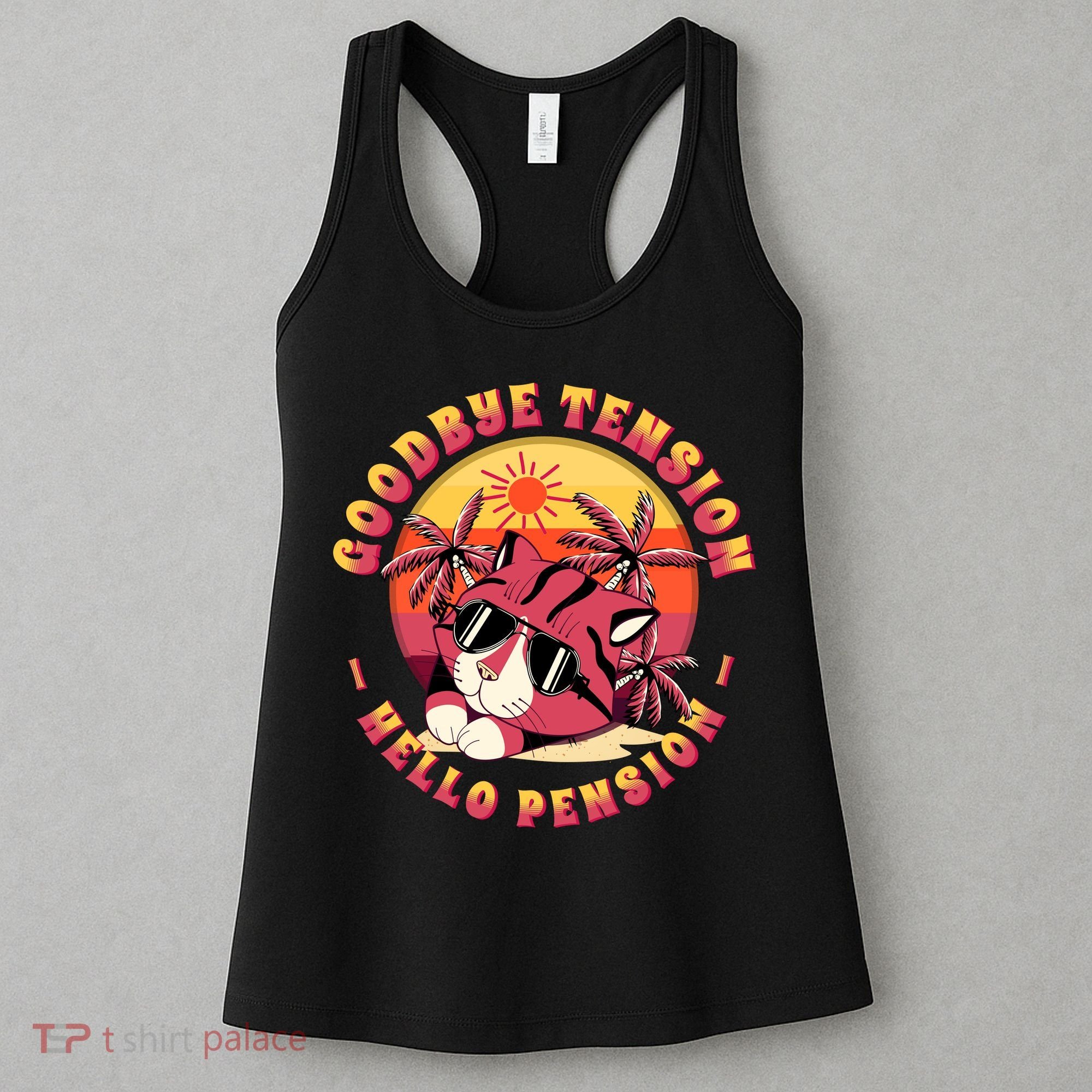 Funny Retired Retirement Gift Goodbye Tension Women's Tank Top