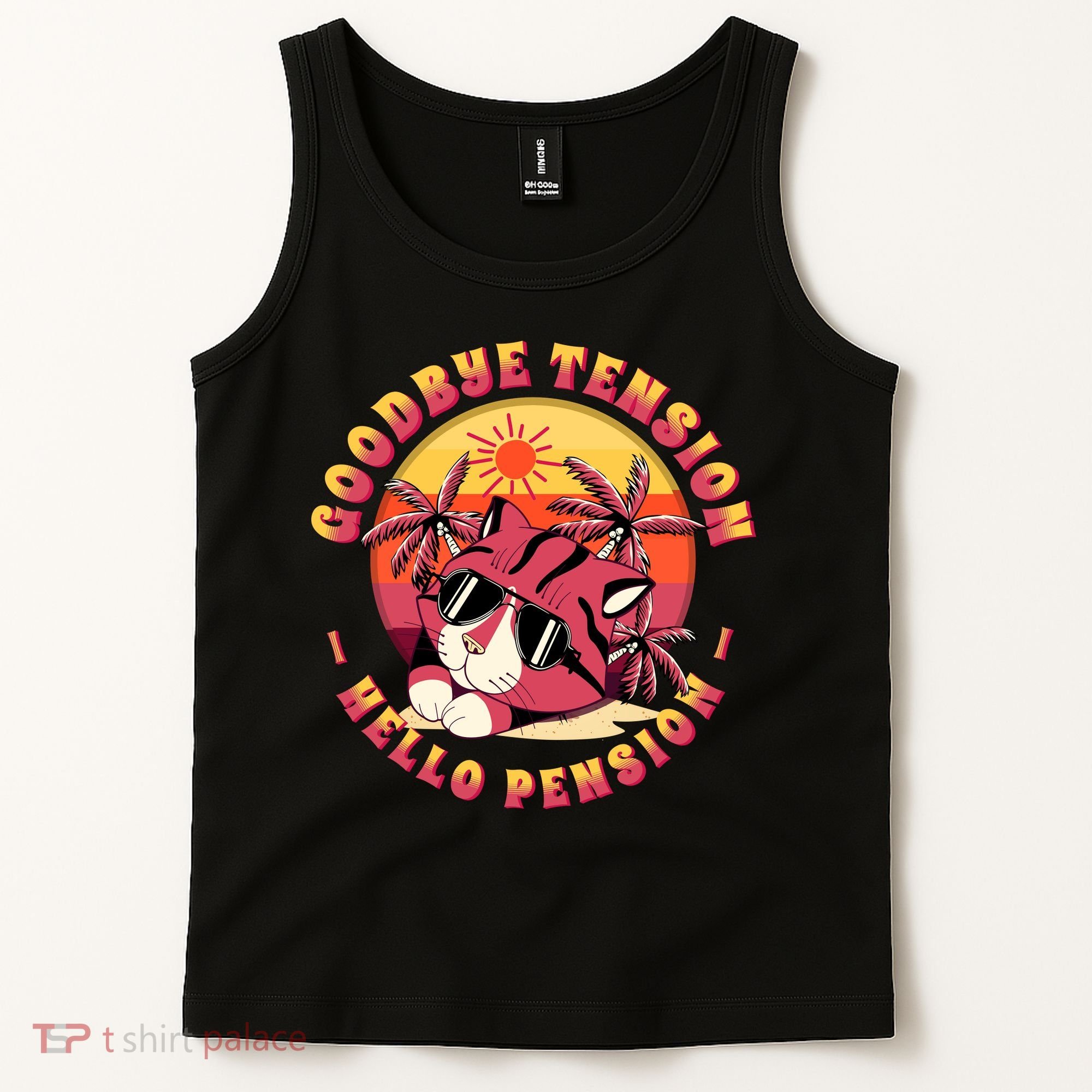 Funny Retired Retirement Gift Goodbye Tension Tank Top