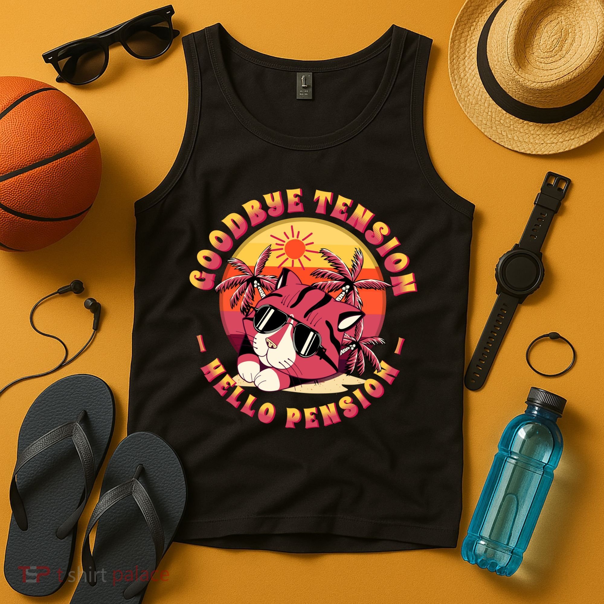 Funny Retired Retirement Gift Goodbye Tension Tank Top