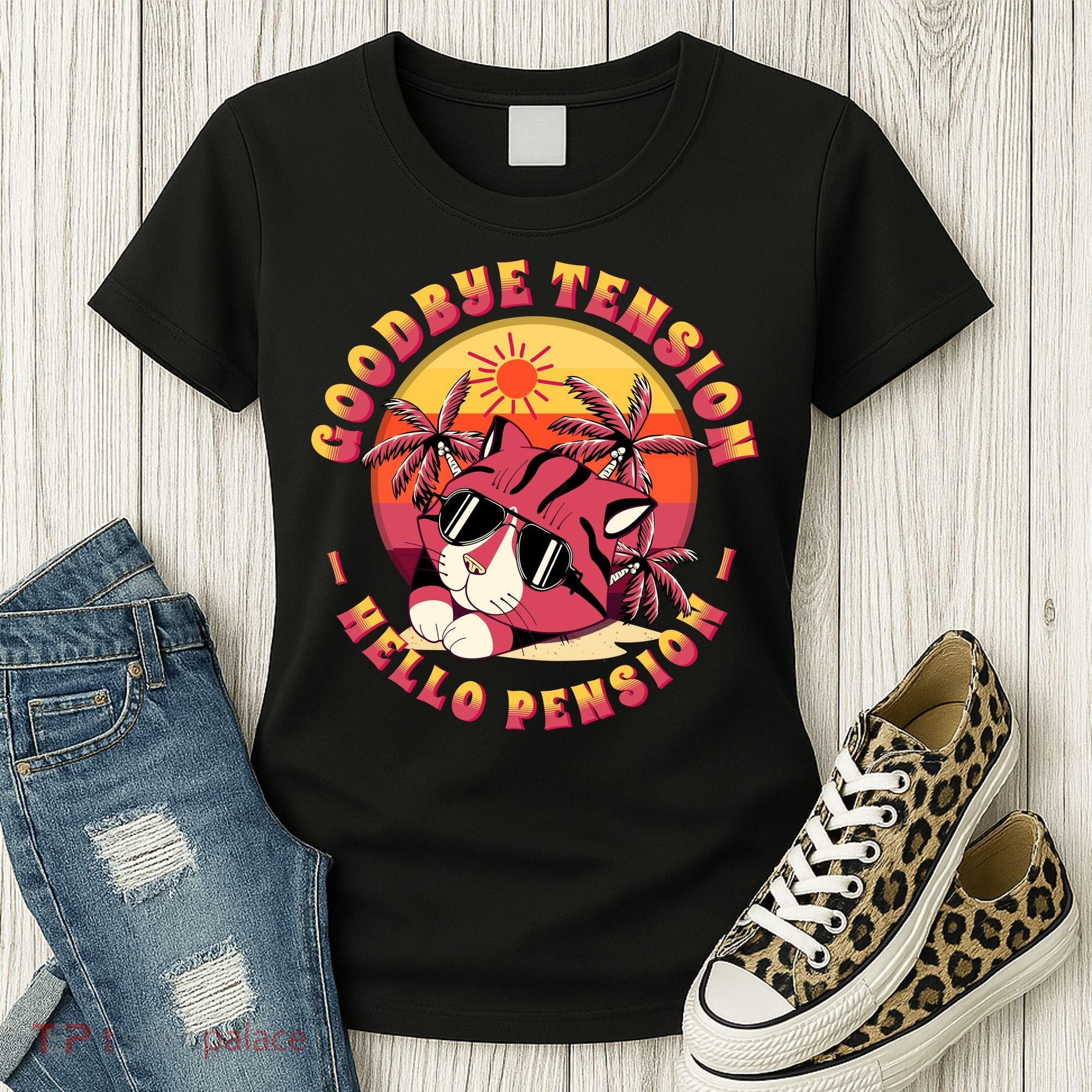 Funny Retired Retirement Gift Goodbye Tension Women's T-Shirt