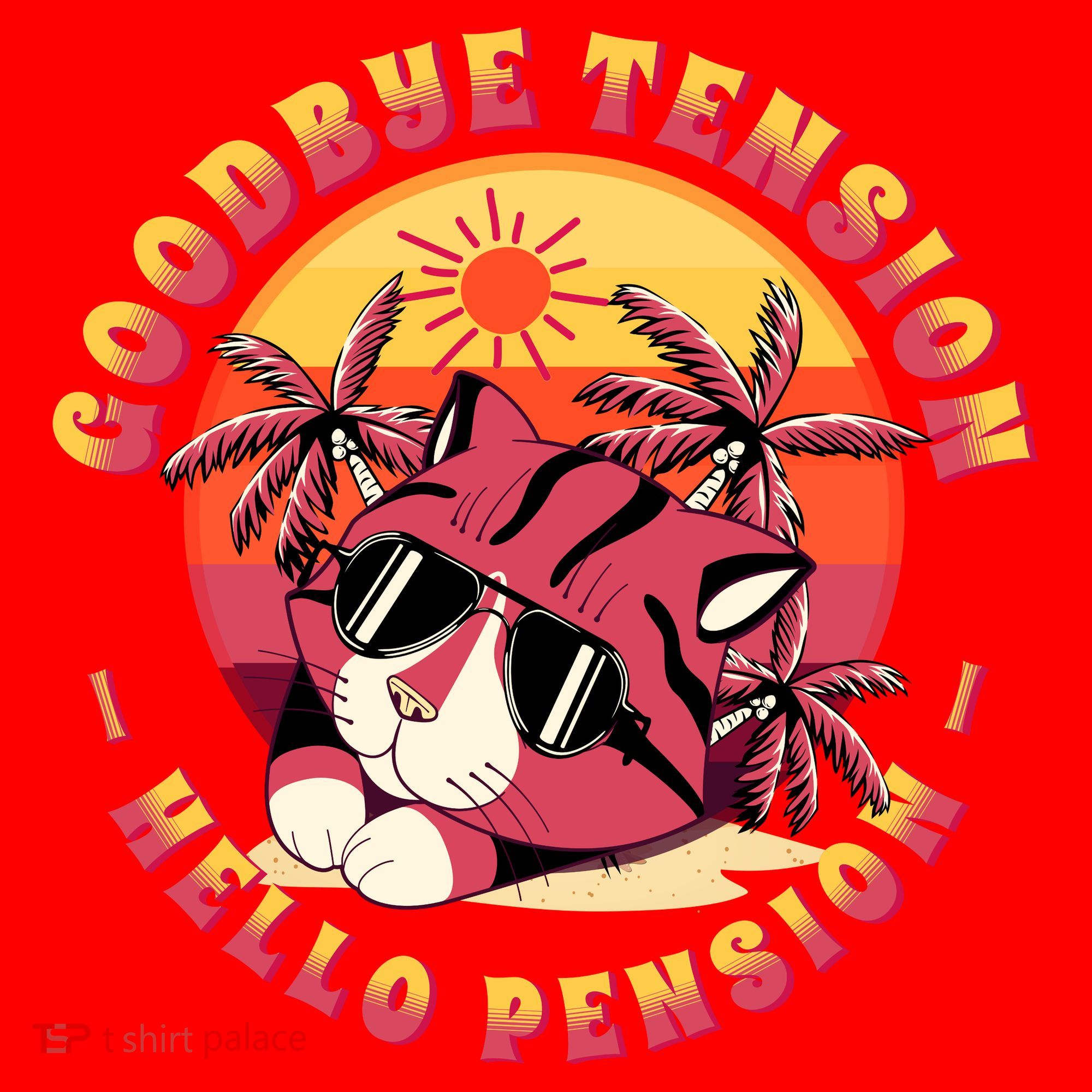 Funny Retired Retirement Gift Goodbye Tension Santa Hat