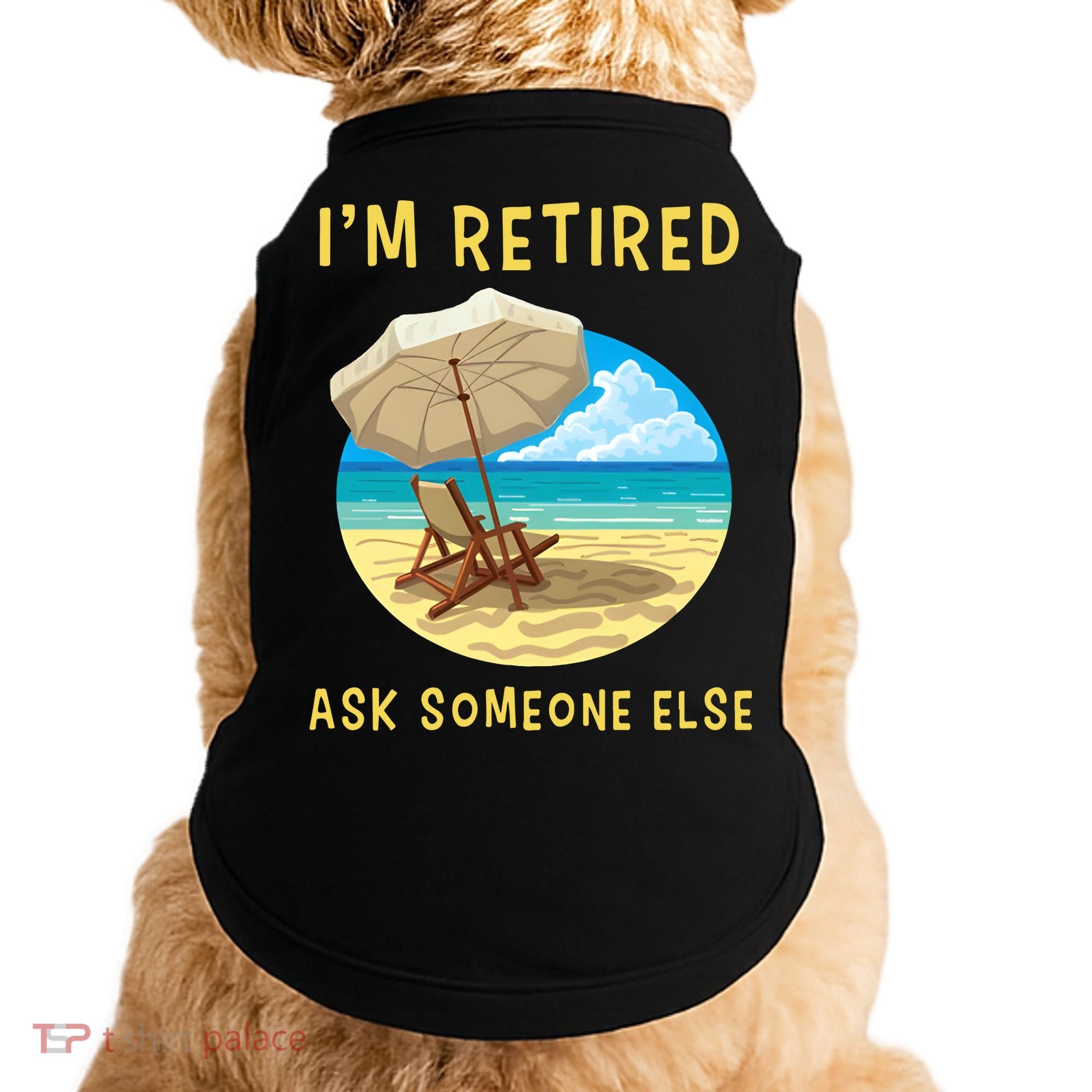 Funny Retired Retirement Gift Doggie Tank
