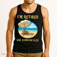 Funny Retired Retirement Gift Tank Top thumb 3