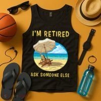 Funny Retired Retirement Gift Tank Top thumb 4