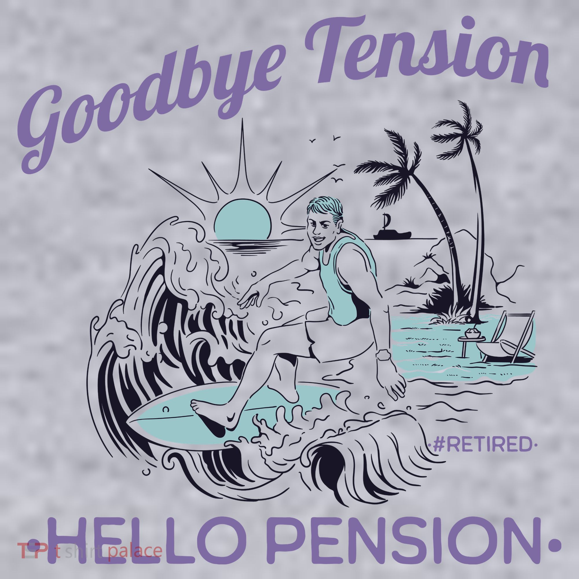 Funny Retired Retirement Gift Goodbye Tension Women's Sweatshirt