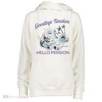 Funny Retired Retirement Gift Goodbye Tension Womens Funnel Neck Pullover Hood thumb 0