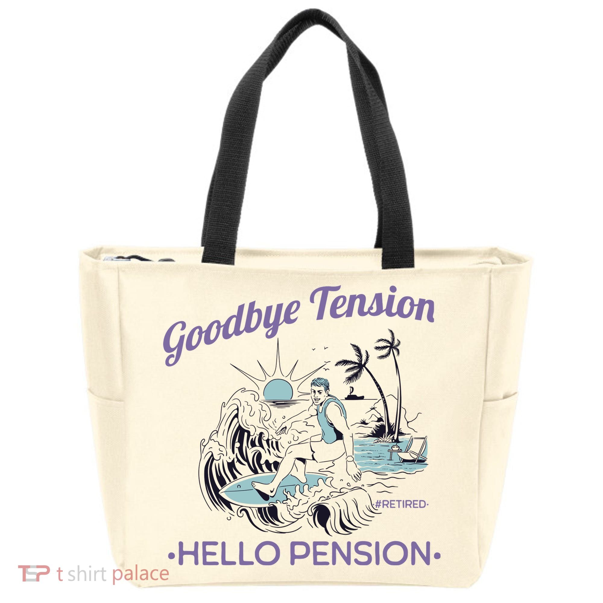 Funny Retired Retirement Gift Goodbye Tension Tote Bag