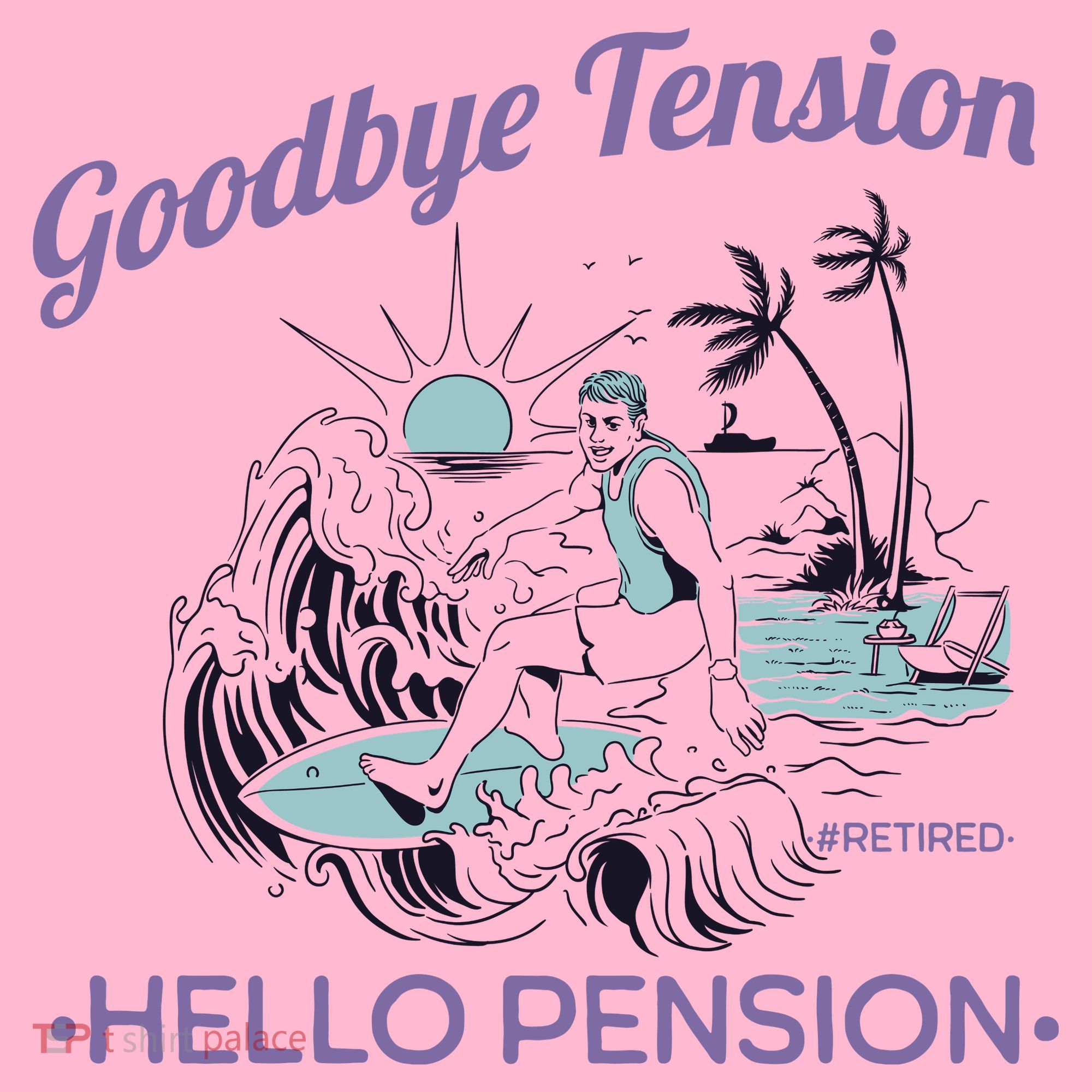Funny Retired Retirement Gift Goodbye Tension Coaster