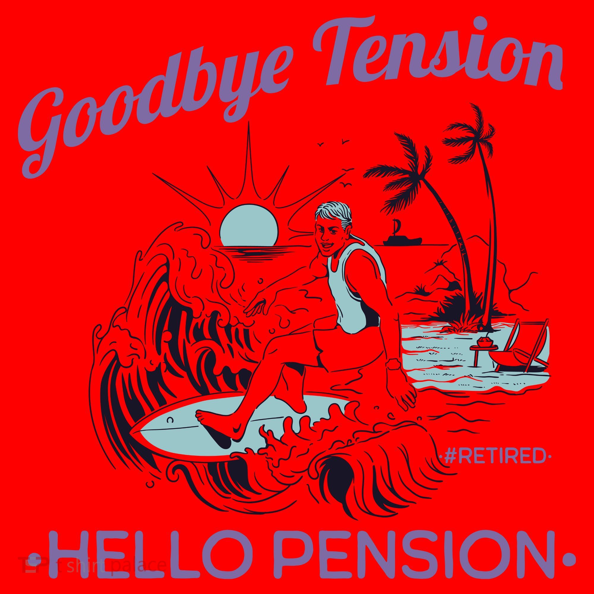 Funny Retired Retirement Gift Goodbye Tension Santa Hat