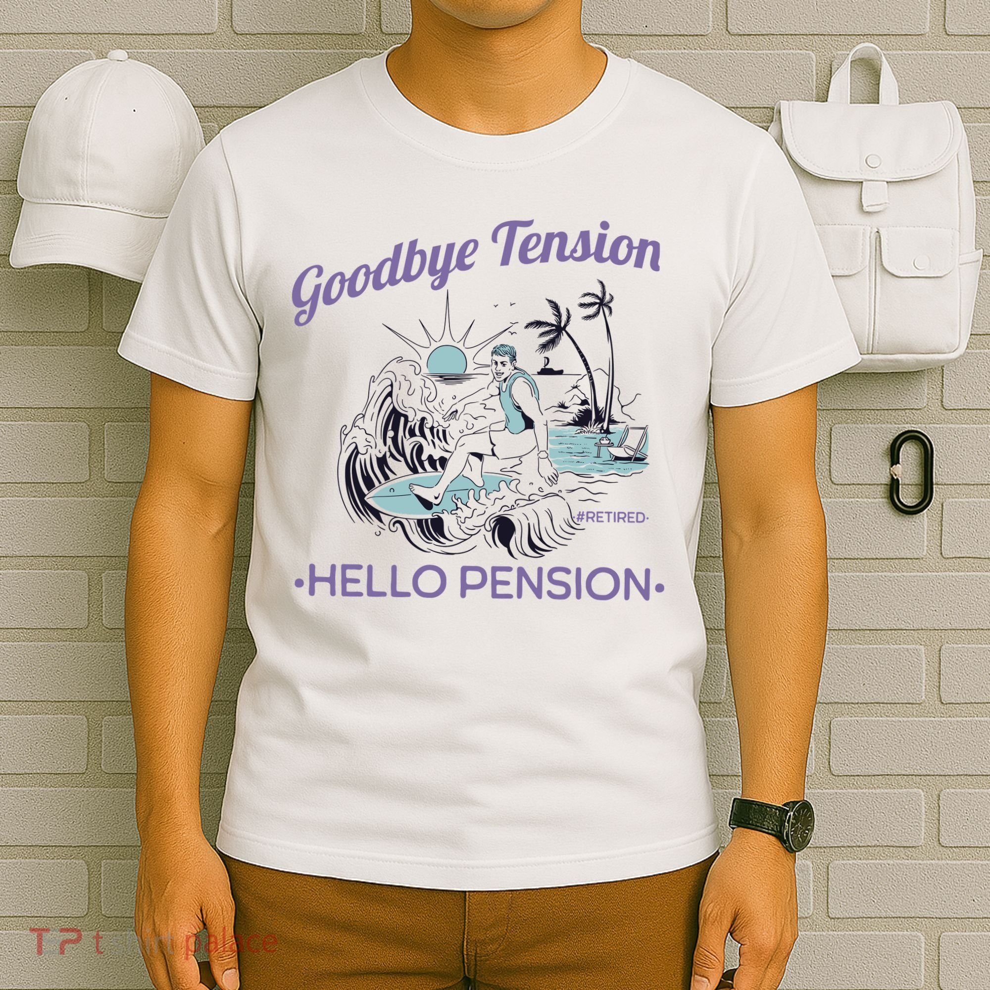 Funny Retired Retirement Gift Goodbye Tension T-Shirt