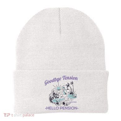 Funny Retired Retirement Gift Goodbye Tension Beanie