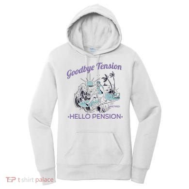 Funny Retired Retirement Gift Goodbye Tension Women's Hoodie