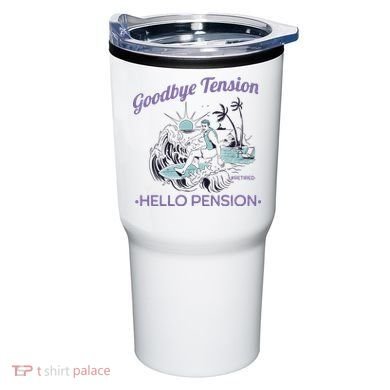 Funny Retired Retirement Gift Goodbye Tension Tumbler
