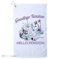 Funny Retired Retirement Gift Goodbye Tension Golf Towel thumb 0