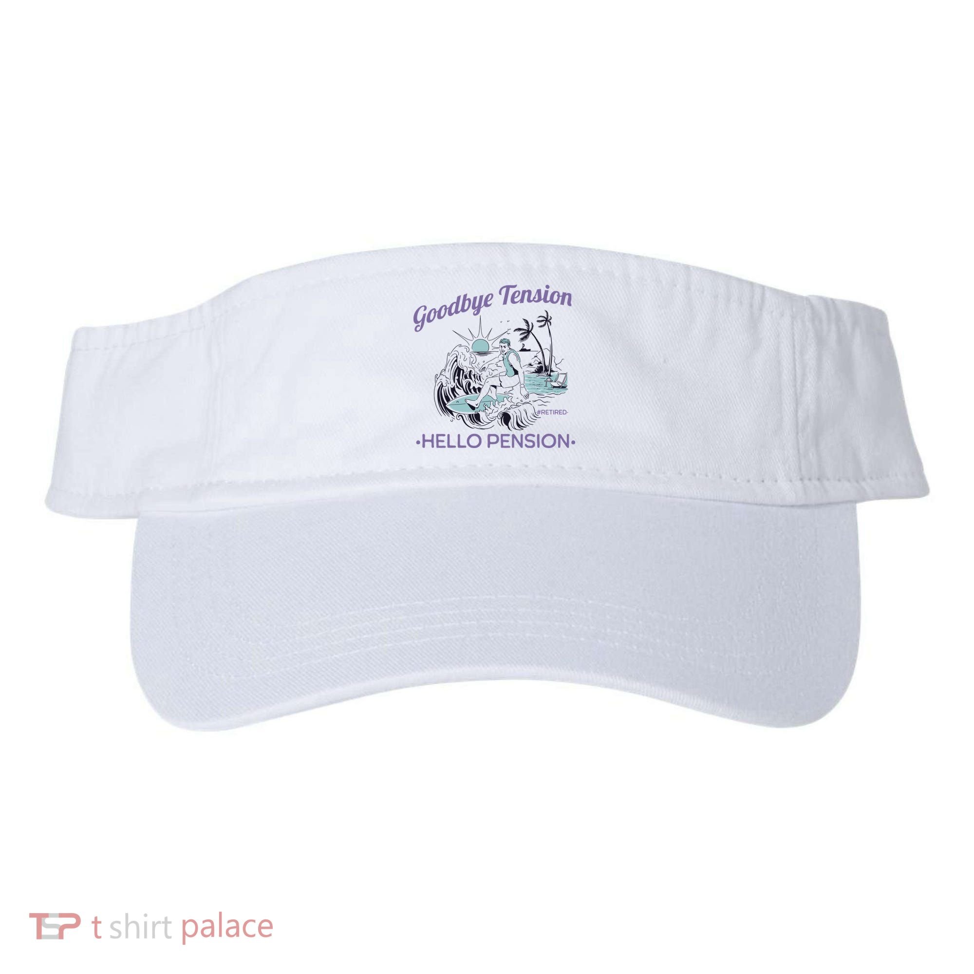 Funny Retired Retirement Gift Goodbye Tension Visor