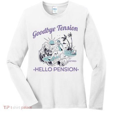 Funny Retired Retirement Gift Goodbye Tension Women's Long Sleeve Shirt