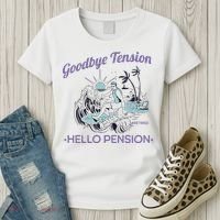 Funny Retired Retirement Gift Goodbye Tension Women's T-Shirt thumb 3