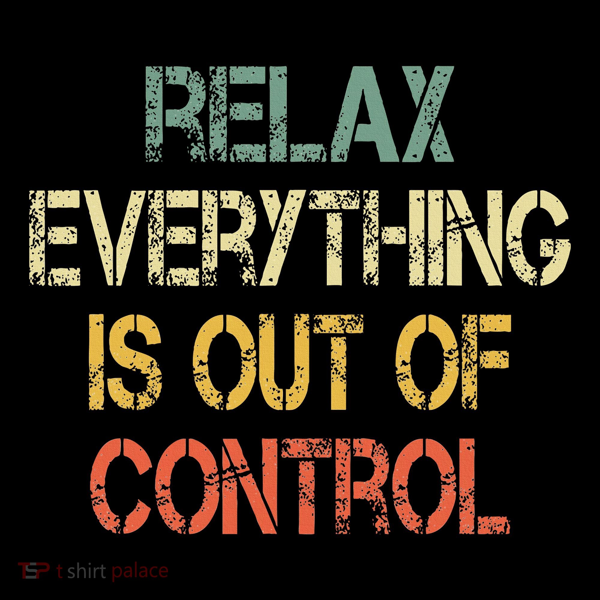 Funny Retro Relax Everything Is Out Of Control Sarcasm Women's Hoodie