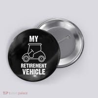 Funny Retirement Retired Golf Gift Button thumb 0