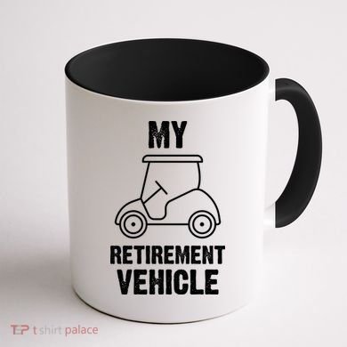 Funny Retirement Retired Golf Gift Coffee Mug back