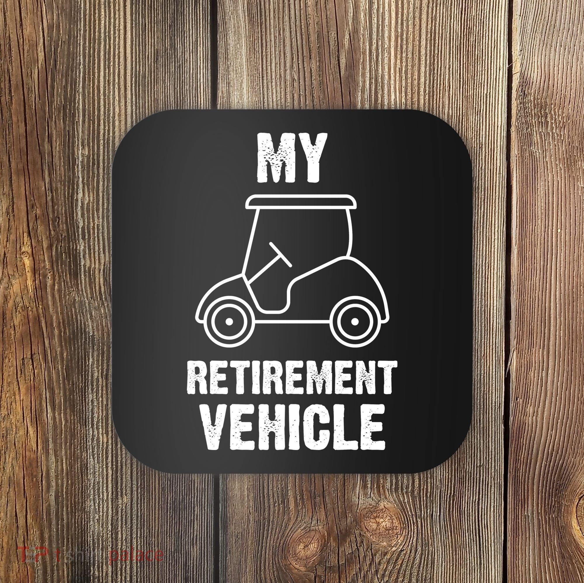 Funny Retirement Retired Golf Gift Coaster