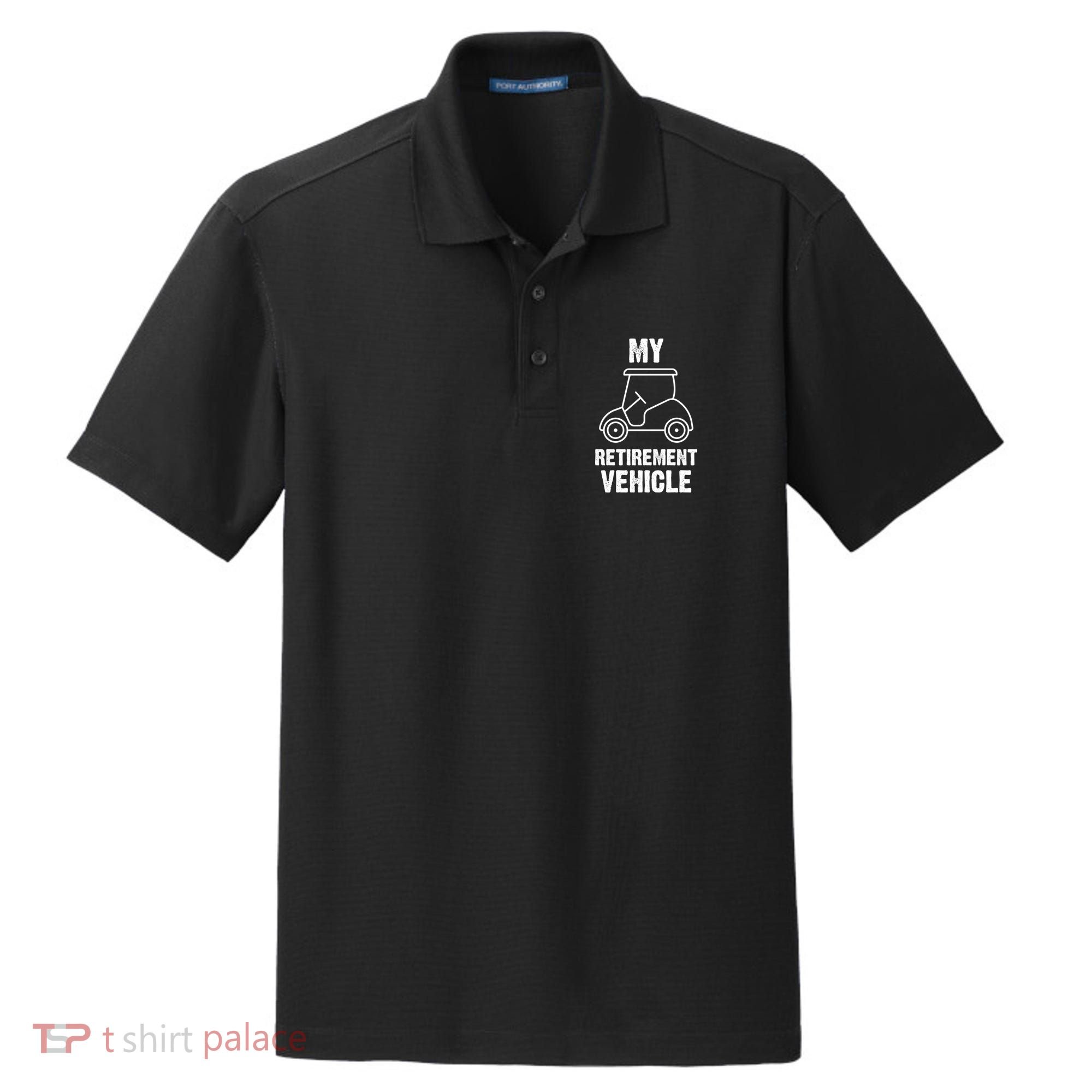 Funny Retirement Retired Golf Gift Dry Zone Grid Polo