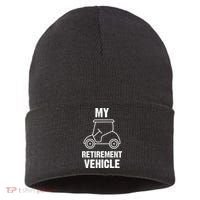 Funny Retirement Retired Golf Gift Sustainable Knit Beanie thumb 0