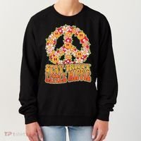 Funny Retro Sixties 60's Stay Trippy Little Hippie Peace Women's Sweatshirt thumb 0