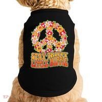 Funny Retro Sixties 60's Stay Trippy Little Hippie Peace Doggie Tank thumb 0